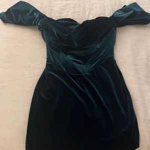 Green Velvet dress